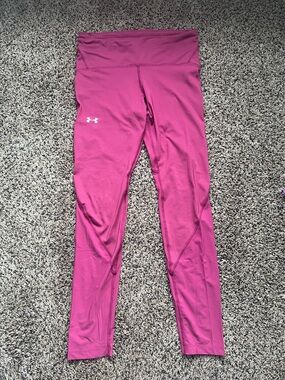 Under Armour Magenta High-Waist Training Leggings
